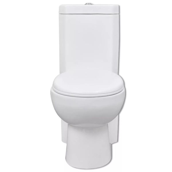 vidaXL Keramisk toalettstol i hörnmodell vit Vit 0e8e | White | 34300000 |  Fyndiq
