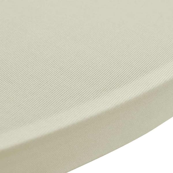 vidaXL Överdrag till ståbord Ø60 cm gräddvit stretch 4 st Creme