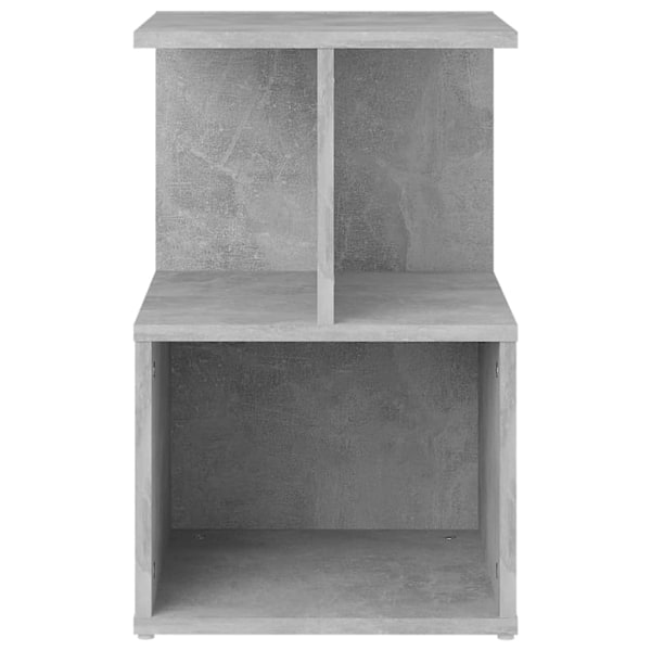 vidaXL Sängbord 2 st Betonggrå 35x35x55 cm konstruerat trä grå