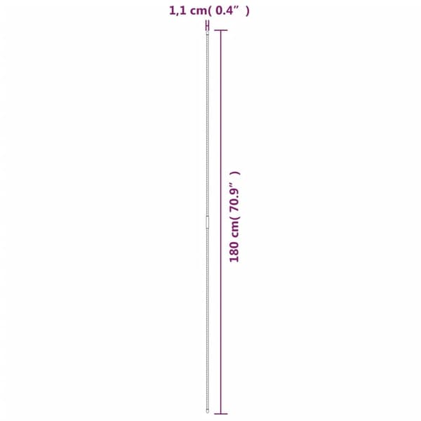 vidaXL Växtstöd 30 st grön 180 cm stål