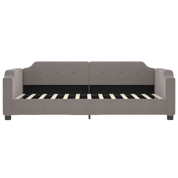 vidaXL Dagbädd utdragbar taupe 90x200 cm tyg Taupe