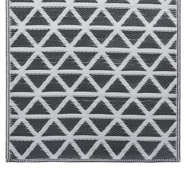vidaXL Utomhusmatta ARAKIL svart 120x180 cm PP Svart