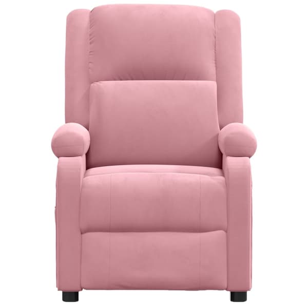 vidaXL Massagefåtölj rosa sammet Rosa