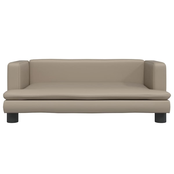 vidaXL Barnsoffa cappuccino 80x45x30 cm konstläder Brun