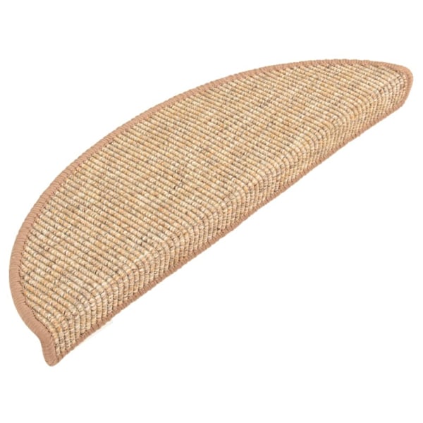vidaXL Trappstegsmattor självhäftande 15 st 56x17x3 cm brun Brun