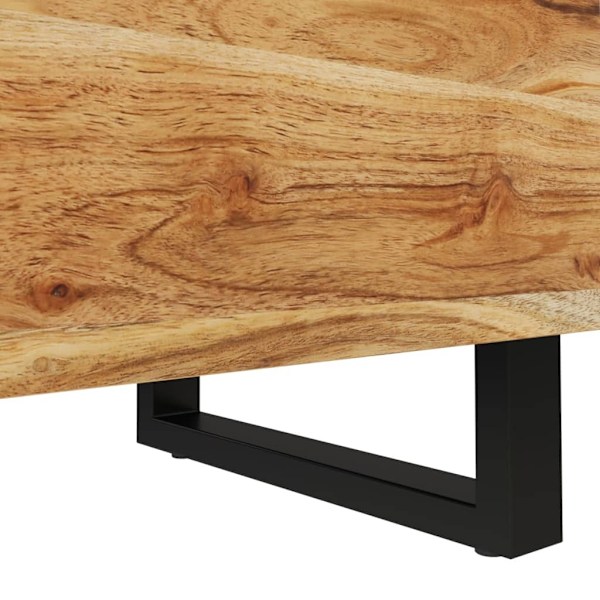 vidaXL Nattduksbord 2 st 40x33x46 cm massivt akaciaträ Svart