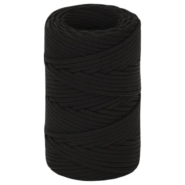 vidaXL Rep svart 2 mm 500 m polyester