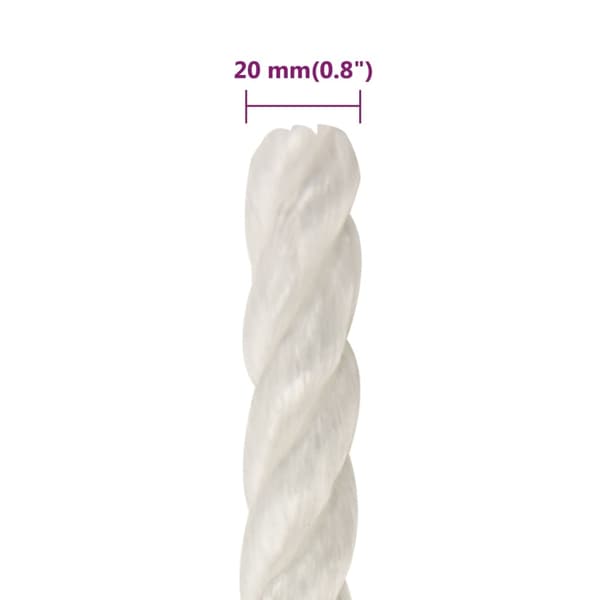 vidaXL Rep Vit 20 mm 50 m polypropylen Vit