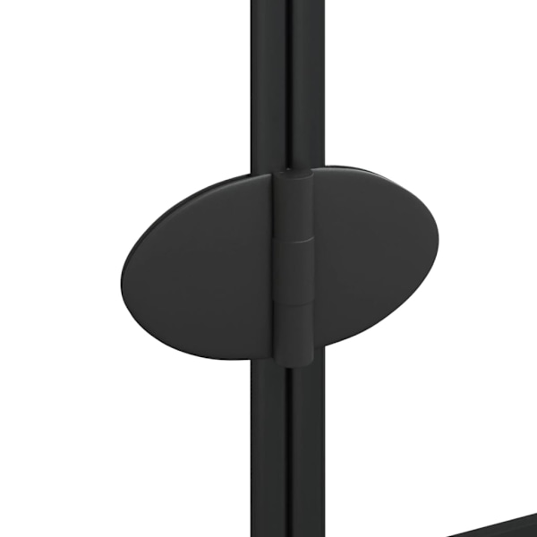 vidaXL Duschvägg fällbar ESG 80x140 cm svart