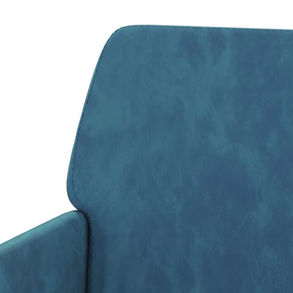 vidaXL Fåtölj blå 62x79x79 cm sammet Blå
