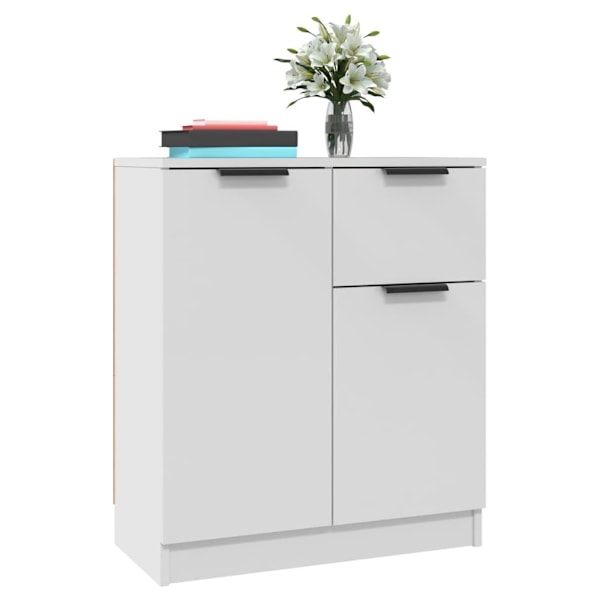 vidaXL Skänkar 2 st vit 60x30x70 cm konstruerat trä Vit