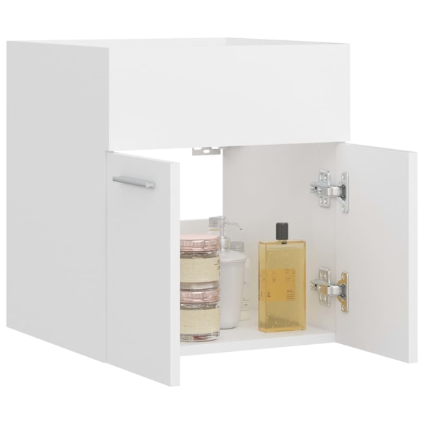 vidaXL Tvättställsskåp vit 41x38,5x46 cm konstruerat trä Vit