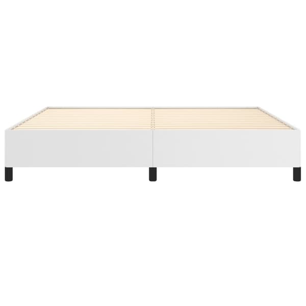 vidaXL Sängram vit 200x200 cm konstläder Vit