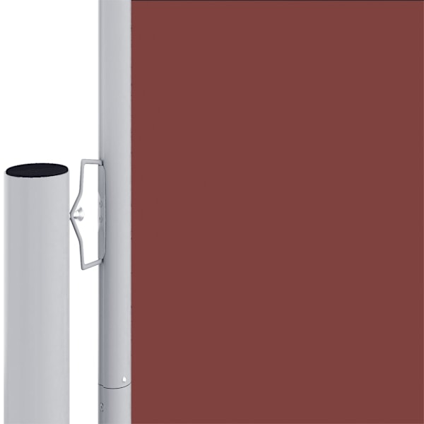vidaXL Infällbar sidomarkis 200x600 cm brun Brun