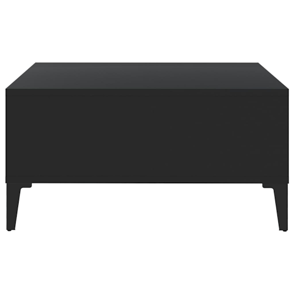 vidaXL Soffbord svart 60x60x30 cm konstruerat trä Svart