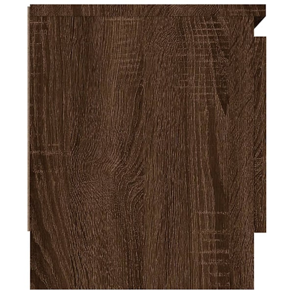vidaXL TV-bänk med dörr Brun ek 102x30x36 cm Brun