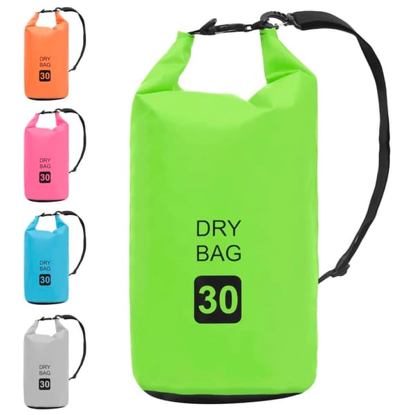 vidaXL Vattentät packpåse grön 30 L PVC