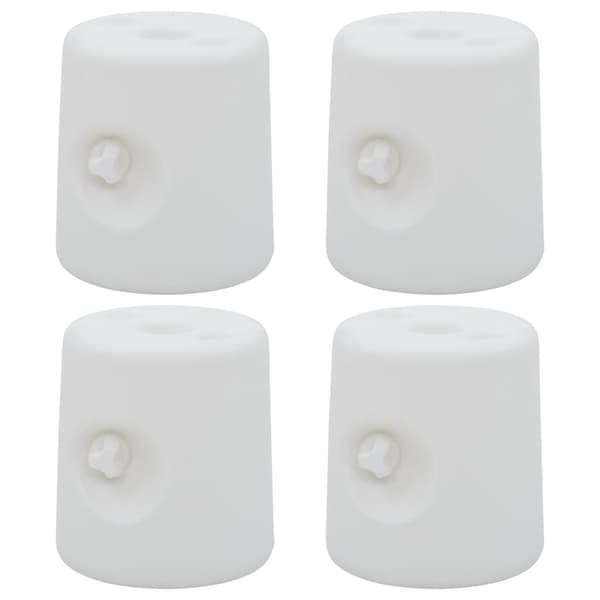 vidaXL Paviljongvikter 4 st PE vit Vit