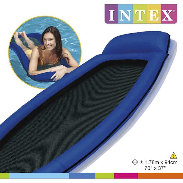 Intex Flytande solsäng med nätbotten 58836NP multifärg