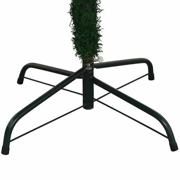 vidaXL Belyst plastgran med kulor 240 cm grön Grön