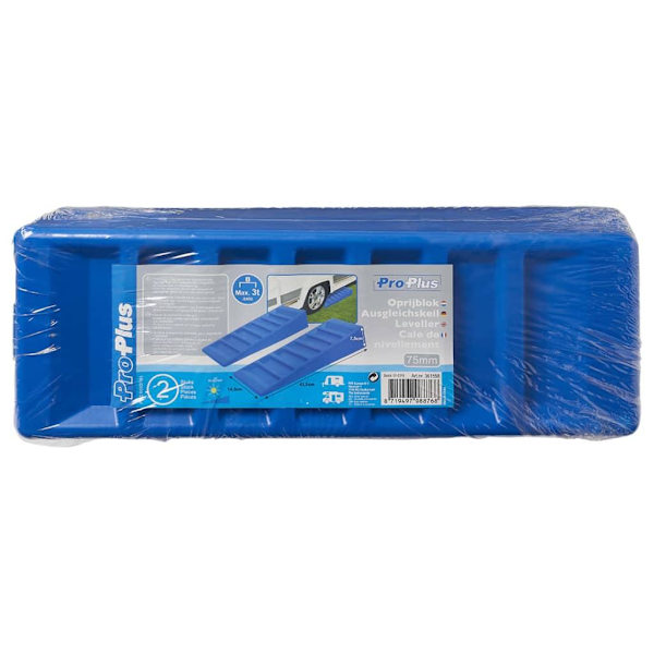 ProPlus Nivåklossar till husbil 2 delar 75mm plast blå