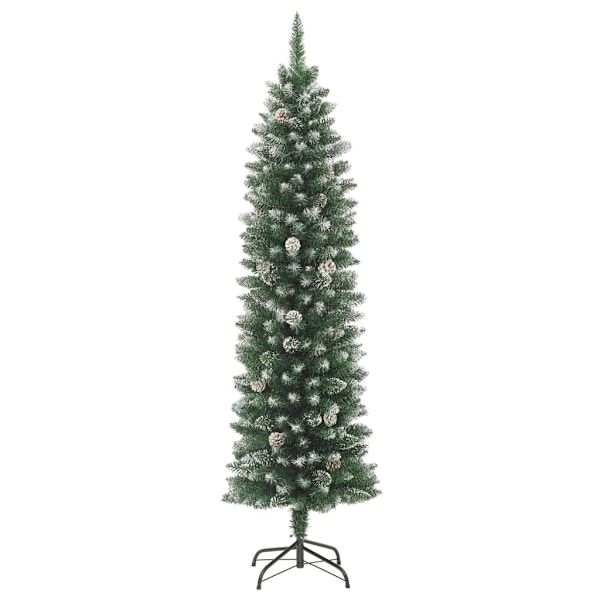 vidaXL Smal plastgran med fot 240 cm PVC Grön