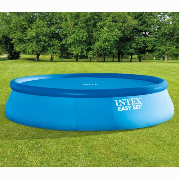 INTEX Poolöverdrag solenergi runt 488 cm Blå