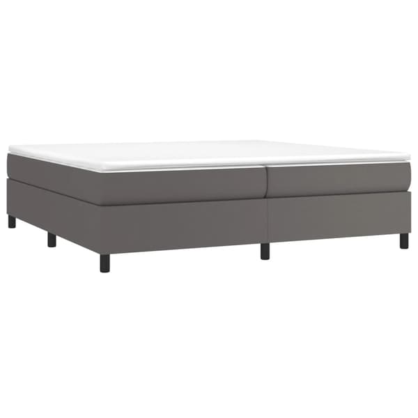 vidaXL Sängram grå 200x200 cm konstläder Grå