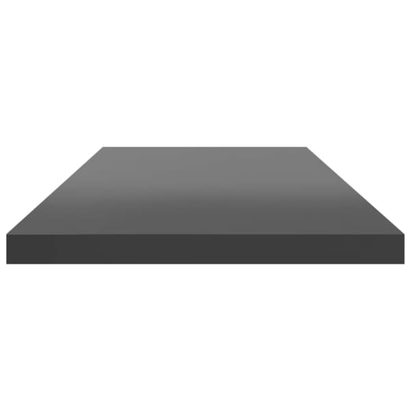vidaXL Hyllplan 8 st grå högglans 80x20x1,5 cm konstruerat trä grå