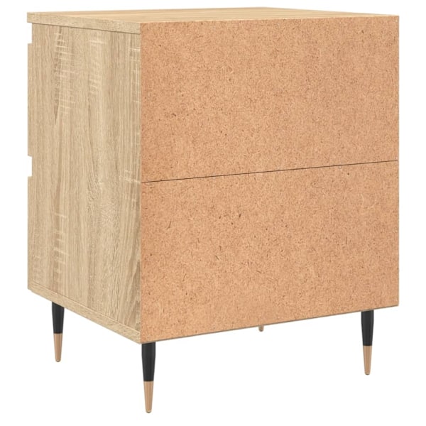 vidaXL Sängbord sonoma-ek 40x35x50 cm konstruerat trä Brun