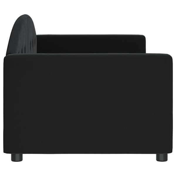 vidaXL Dagbädd svart 80x200 cm sammet Svart