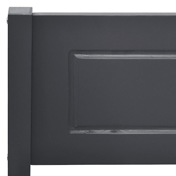 vidaXL Sängram massiv furu grå 120x200 cm grå