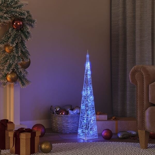 vidaXL Ljuskon LED akryl blå 60 cm Blå