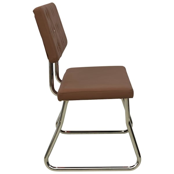 vidaXL Bänk 110 cm brun konstläder Brun