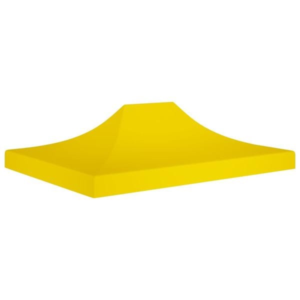 vidaXL Tak till partytält 4x3 m gul 270 g/m² Gul
