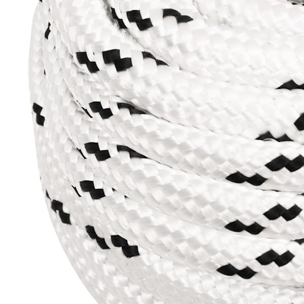 vidaXL Rep vit 18 mm 50 m polyester