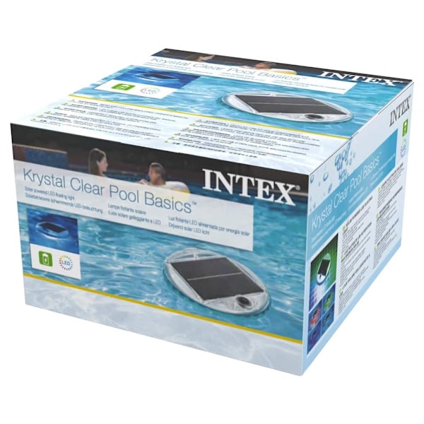 INTEX Soldriven LED poollampa Vit