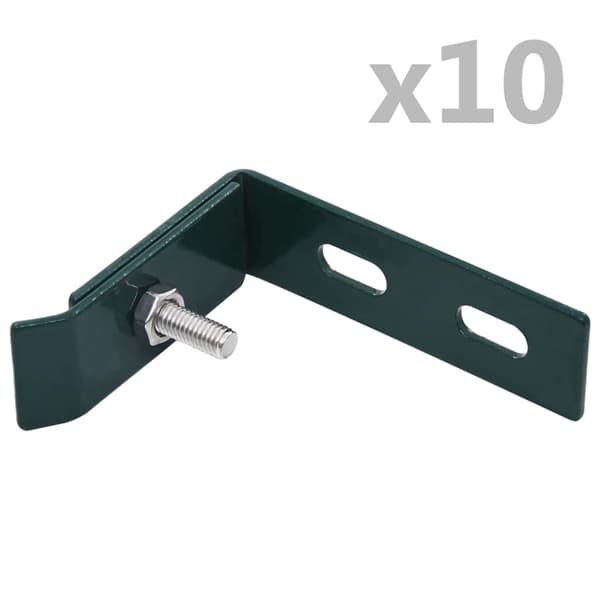 vidaXL Hörnkoppling 10 set grön Grön