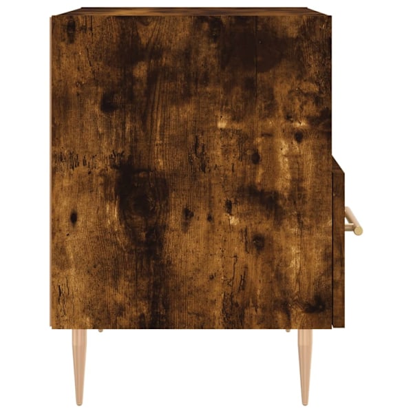 vidaXL Sängbord 2 st rökfärgad ek 40x35x47,5 cm konstruerat trä Brun