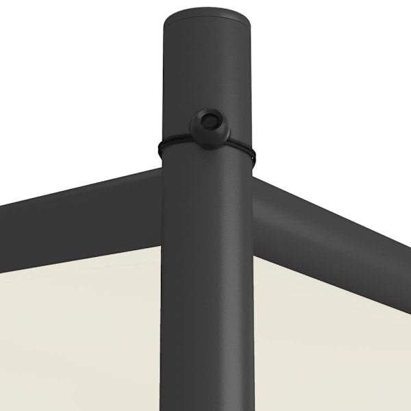 vidaXL Paviljong vit 3x3 m 180 g/m² tyg och stål Vit