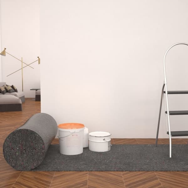 vidaXL Målarmatta halkfri 50 m 180 g/m² grå Grå