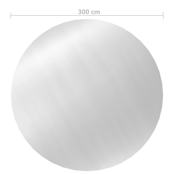 vidaXL Poolskydd silver 300 cm PE Silver
