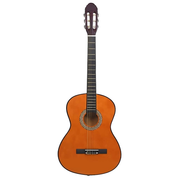 vidaXL Klassisk gitarr 12 delar 4/4 39" Brun