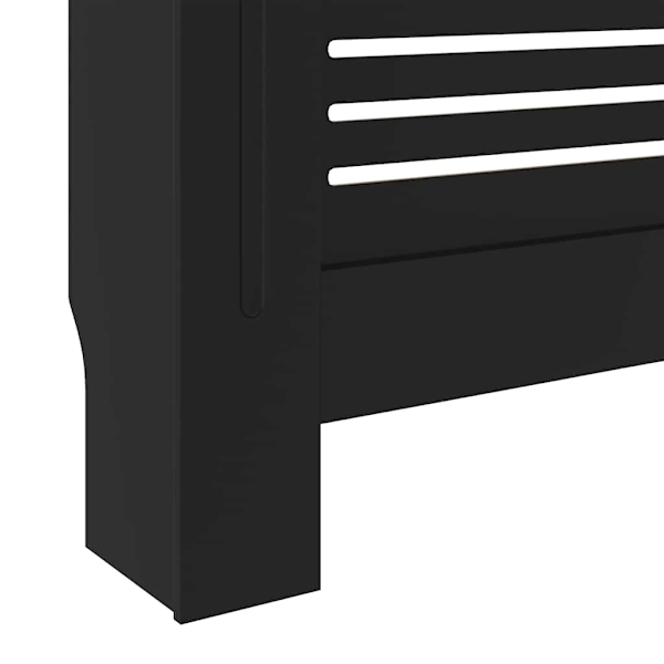 vidaXL Elementskydd MDF svart 205 cm Svart
