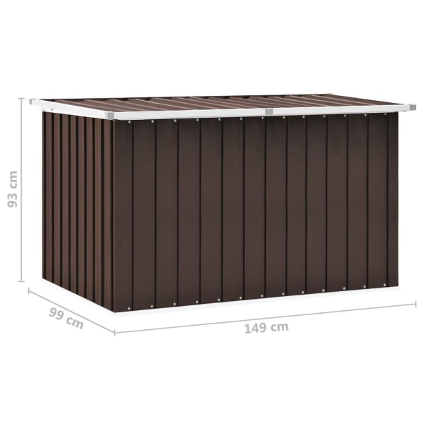 vidaXL Dynbox brun 149x99x93 cm Brun