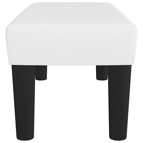 vidaXL Bänk vit 70x30x30 cm konstläder Vit