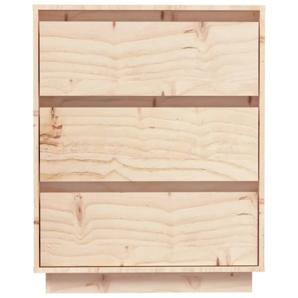 vidaXL Skänk 60x34x75 cm massiv furu Brun