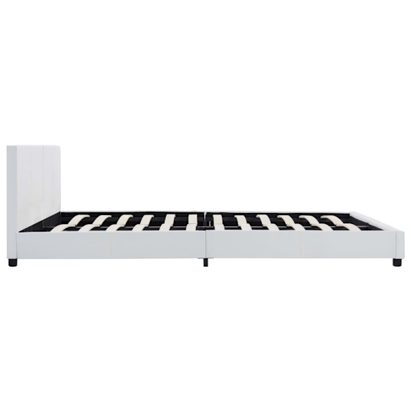 vidaXL Sängram vit konstläder 180x200 cm Vit