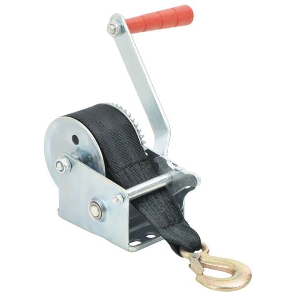 vidaXL Handvinsch med rem 360 kg Silver