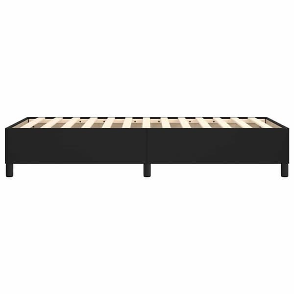 vidaXL Boxspring-sängram svart 80x200 cm konstläder art